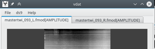 fits viewer window with extension